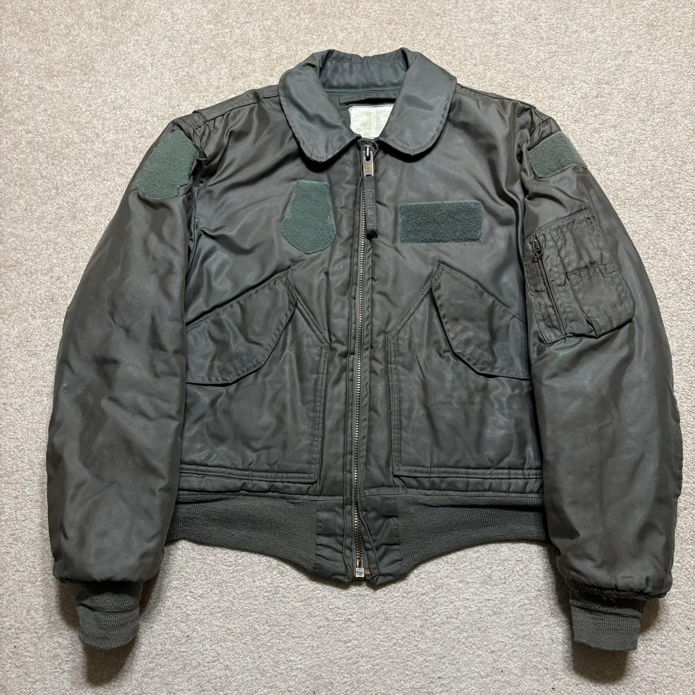 Vtg USAF Flight Bomber Jacket CWU-45/P ARAMID Military Cold‎ 60s 70s Vietnam Era